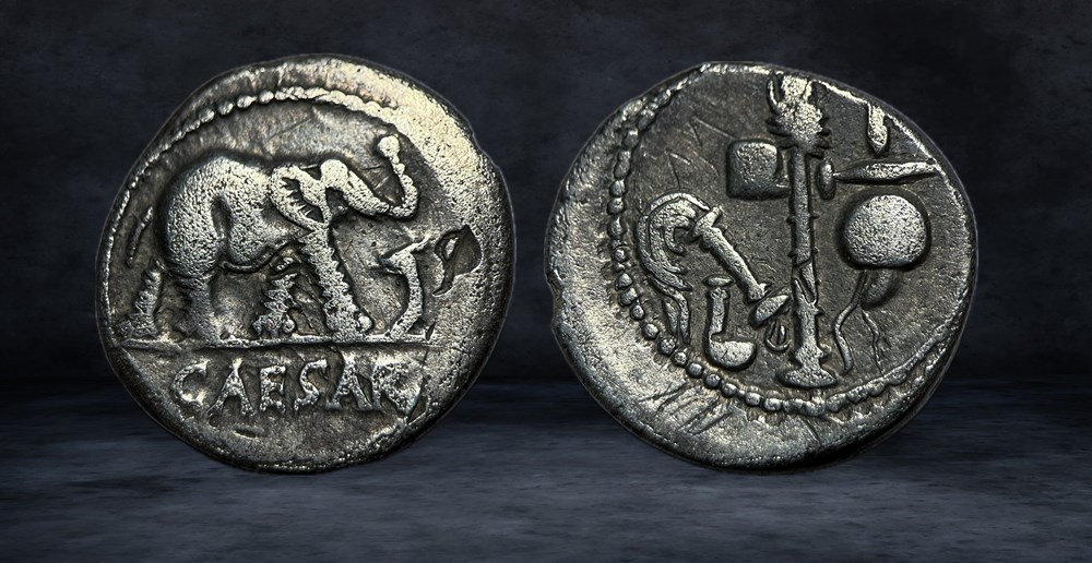 GAIUS JULIUS CAESAR (49-44 BC) coins ancient to romans imperial and republican gaius julius caesar 49 44 bc