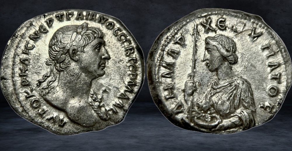 coins ancient to romans provincial trajan 98 117
