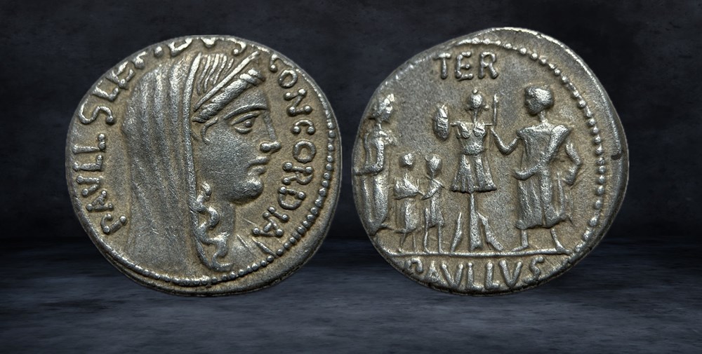 L. AEMILIUS LEPIDUS PAULLUS (62 BC) coins ancient to romans imperial and republican l aemilius lepidus paullus 62 bc