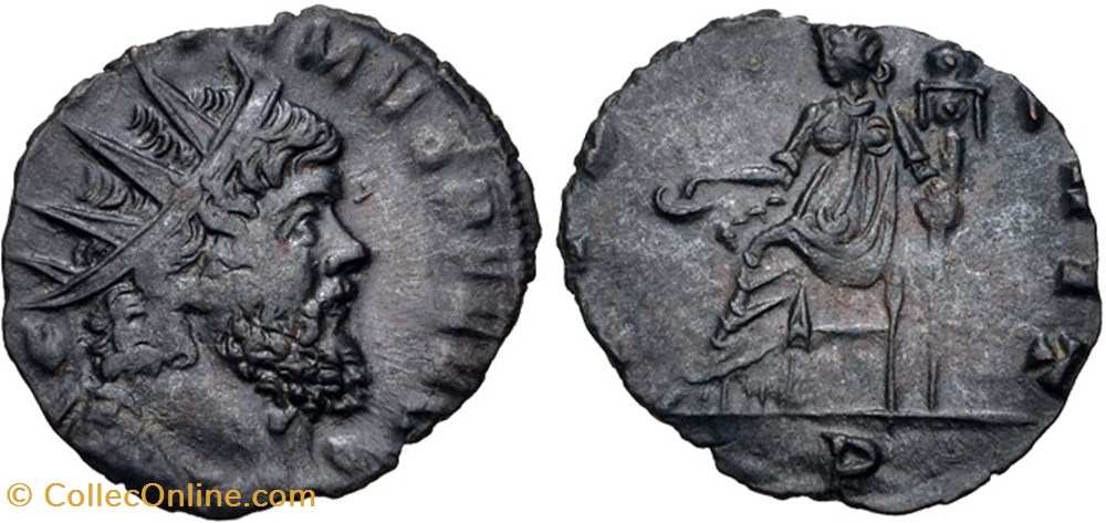 RC06010938 - AVREOLVS Usurper - Bi Antoninianvs - Mediolanvm; 267/268 AD moedas antigas romanos imperiais republicanos rc06010938 avreolvs usurper bi antoninianvs mediolanvm 267 268 ad