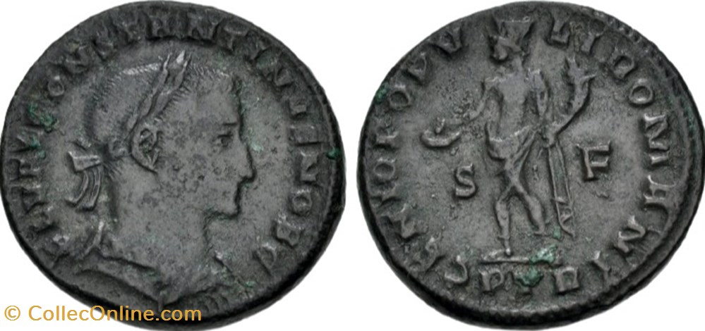 RC12015526 - CONSTANTINVS I Caesar - Bi Follis - Treveri; 306/307 AD moedas antigas romanos imperiais republicanos rc12015526 constantinvs i caesar bi follis treveri 306 307 ad