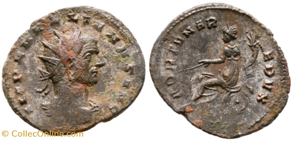 RC07011539var - AVRELIANVS - Bi Antoninianvs - 270 AD moedas antigas romanos imperiais republicanos rc07011539var avrelianvs bi antoninianvs 270 ad