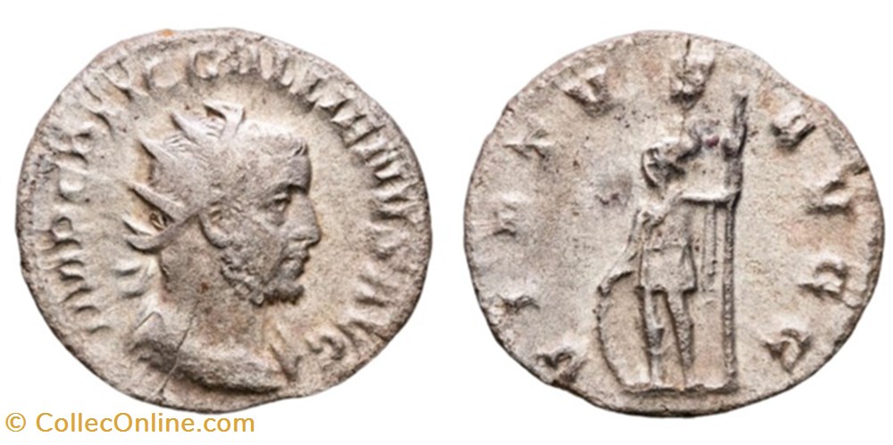 RC06010411 - GALLIENVS -Joint Reign - AR Antoninianvs - ROMA; 253/255 moedas antigas b romanos imperiais republicanos rc06010411 gallienvs joint reign ar antoninianvs roma 253 255