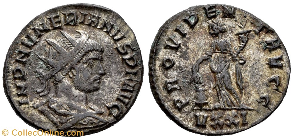 RC07012253 - NUMERIANVS Avg - Bi Antoninianvs - Ticinvm; 283 moedas antigas romanos imperiais republicanos rc07012253 numerianvs avg bi antoninianvs ticinvm 283