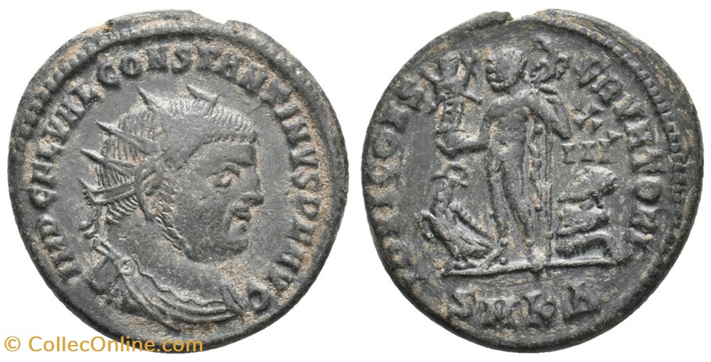 RC12015951 - CONSTANTINVS I Magno - AE Follis - Cyzicvs, 318/324 AD; RARA moedas antigas b romanos imperiais republicanos rc12015951 constantinvs i magno ae follis cyzicvs 318 324 ad rara