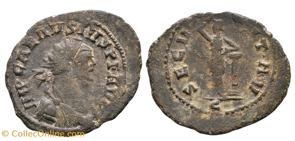 RC08013720 var. - CARAUSIUS AUG - Bi Antoniniano; Camulodunum; 286; Muito rara moedas antigas romanos imperiais e republicanos rc08013720 var carausius aug bi antoniniano camulodunum 286 muito rara