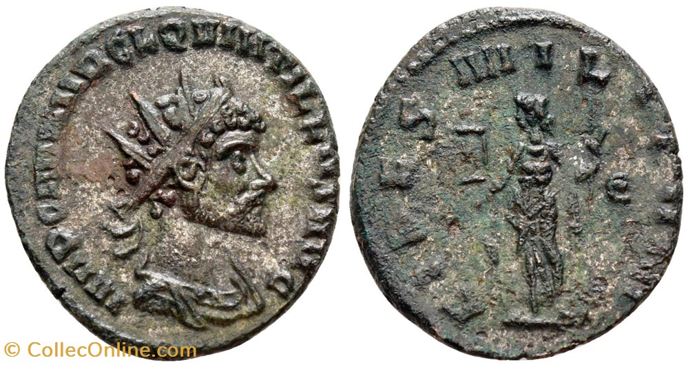 moedas antigas romanos imperiais e republicanos rc06011440 qvintillvs bi antoninianvs roma 270