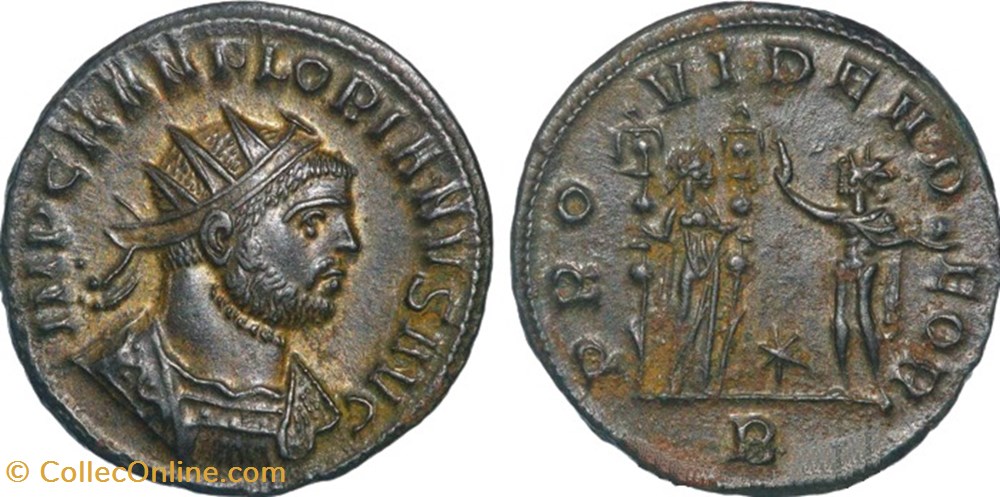 RC07011869 - FLORIANVS Avg - Bi Antoninianvs - Serdica; 276 AD moedas antigas romanos imperiais republicanos rc07011869 florianvs avg bi antoninianvs serdica 276 ad