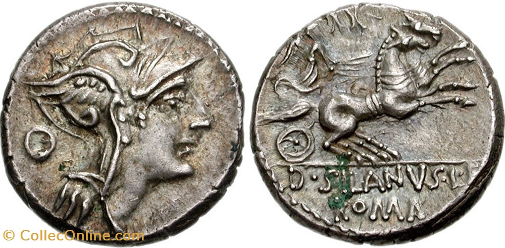 moedas antigas romanos imperiais republicanos ra300225 denario republica d jvnivs l f silanvs