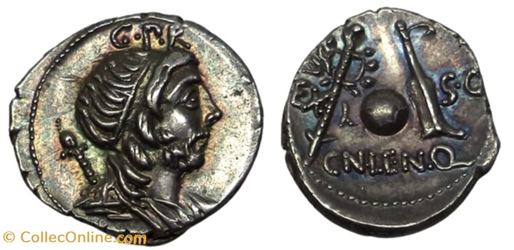 moedas antigas romanos imperiais republicanos ra300323 denario republica cn cornelivs lentvlvs marcelinvs