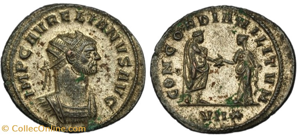 RC07011522 - AVRELIANVS - Bi Antoniniano ; ROMA; 272 moedas antigas romanos imperiais republicanos rc07011522 avrelianvs bi antoniniano roma 272
