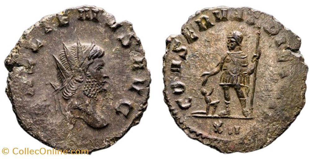 RC06010192 - GALLIENVS Sole Reign - Bi Antoninianvs - ROMA; 265 AD RR moedas antigas romanos imperiais republicanos rc06010192 gallienvs sole reign bi antoninianvs roma 265 ad rr