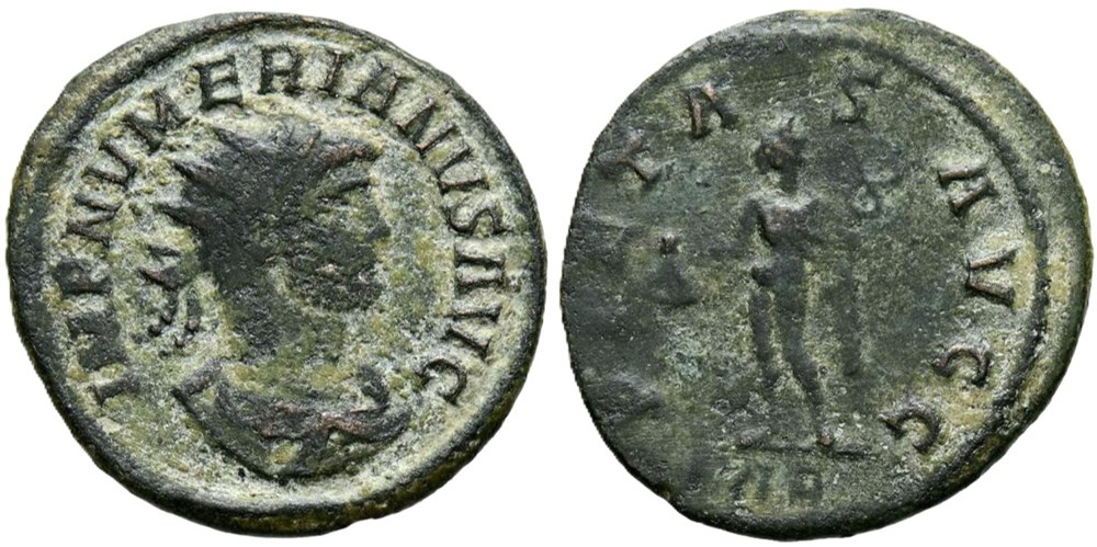 moedas antigas romanos imperiais republicanos rc07012250 nvmerianvs avg bi follis roma 283 ad