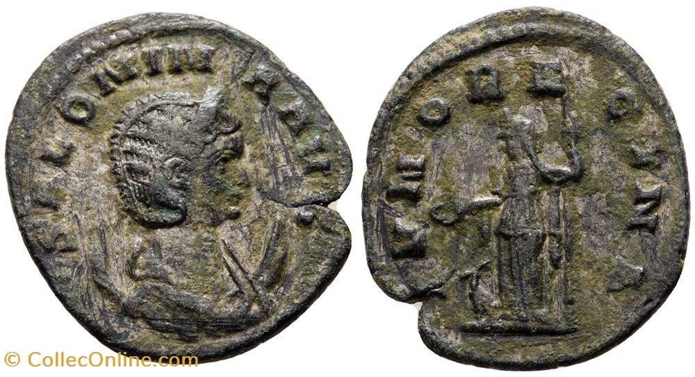 RC06010640 - CORNELIA SALONINA; Bi Antoninianvs; ROMA; 257/260 moedas antigas romanos imperiais republicanos rc06010640 cornelia salonina bi antoninianvs roma 257 260