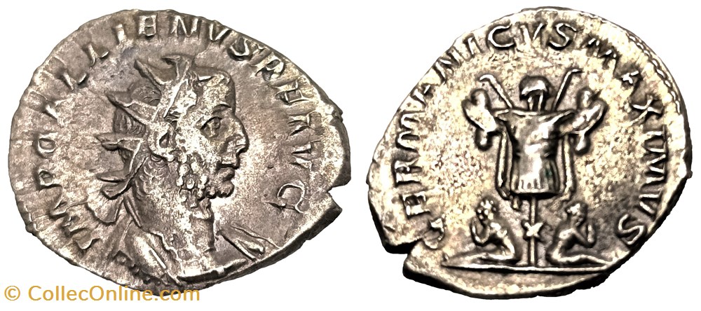 RC06010226 - GALLIENVS, joint reign - AR Antoninanvs - Cologne; 257 moedas antigas b romanos imperiais republicanos rc06010226 gallienvs joint reign ar antoninanvs cologne 257