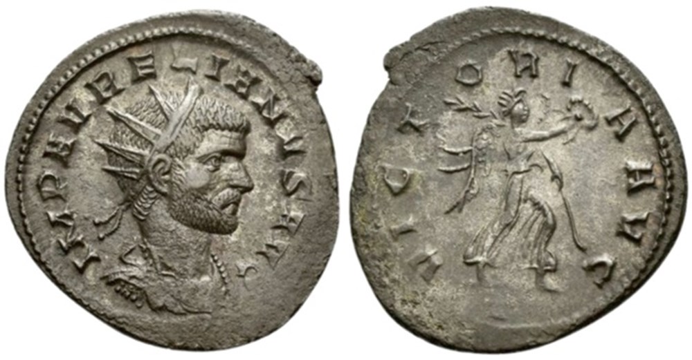 RC07011616 - AVRELIANVS Avg - Bi Antoninianvs - Mediolanum; 271 AD moedas antigas romanos imperiais republicanos rc07011616 avrelianvs avg bi antoninianvs mediolanum 271 ad