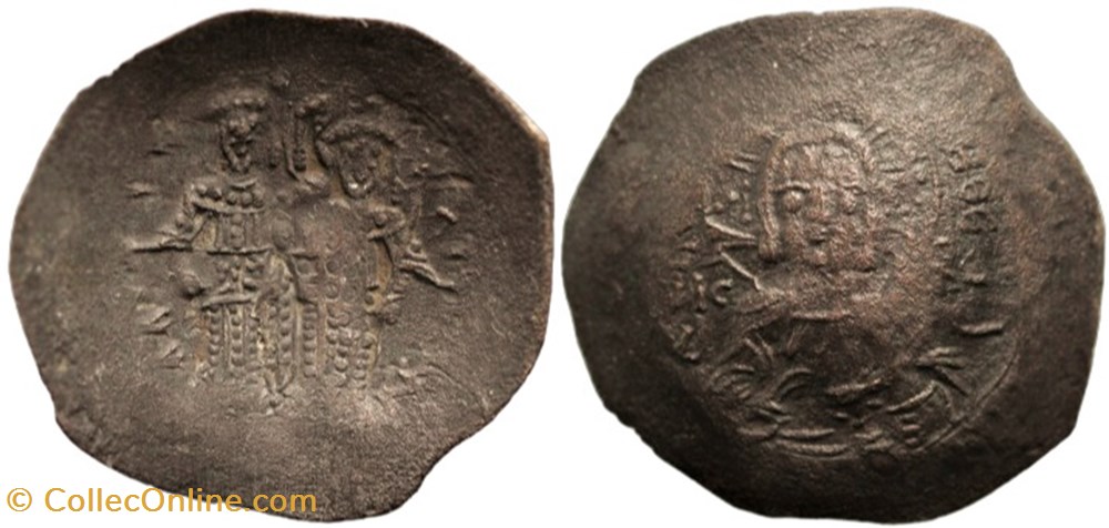 B67SearB2012 - ALEXIVS III Angelvs-Comnenvs - Bi Aspron Trachy - 1197 AD moedas bizantinas angelus dynasty b67searb2012 alexivs iii angelvs comnenvs bi aspron trachy 1197 ad