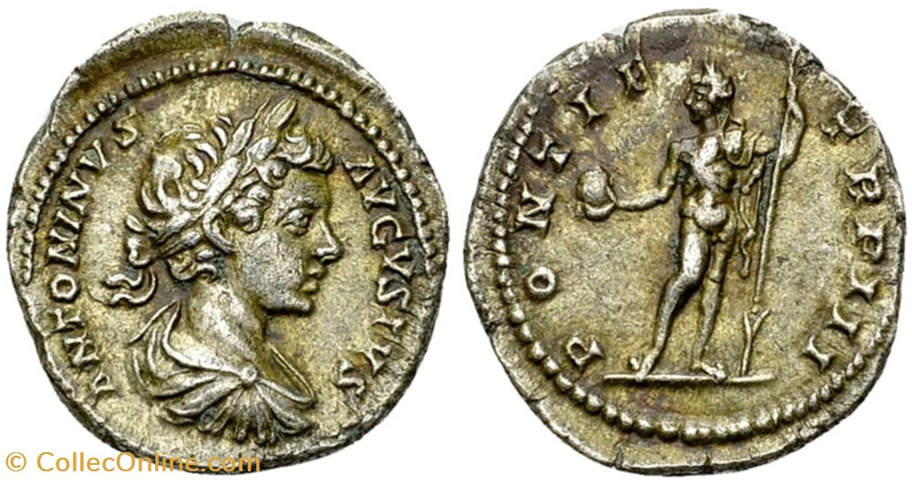 RC05006857 - CARACALA Avg - AR Denário - Roma, 200 AD moedas antigas b romanos imperiais republicanos rc05006857 caracala avg ar denario roma 200 ad