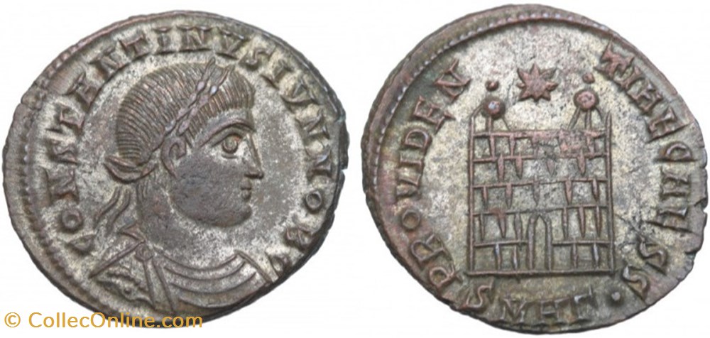 RC12017238 - CONSTANTINVS II Caesar - Bi Centenionalis - HERACLEA; 325 moedas antigas romanos imperiais republicanos rc12017238 constantinvs ii caesar bi centenionalis heraclea 325