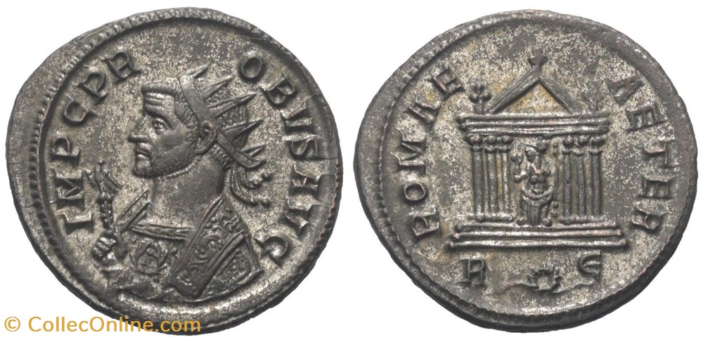 RC07012027 var. - PROBVS Avg - Bi Antoninianvs - Roma; 277/280 moedas antigas romanos imperiais e republicanos rc07012027 var probvs avg bi antoninianvs roma 277 280
