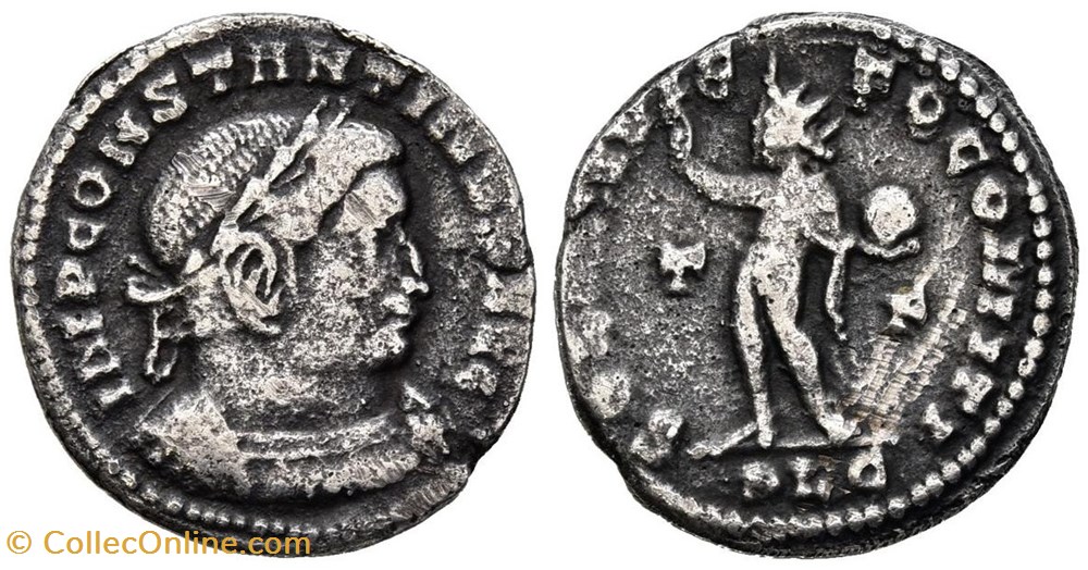 RC12016067 - CONSTANTINVS I - Bi Follis - Lvgdvnvm - 314/315 moedas antigas romanos imperiais e republicanos rc12016067 constantinvs i bi follis lvgdvnvm 314 315