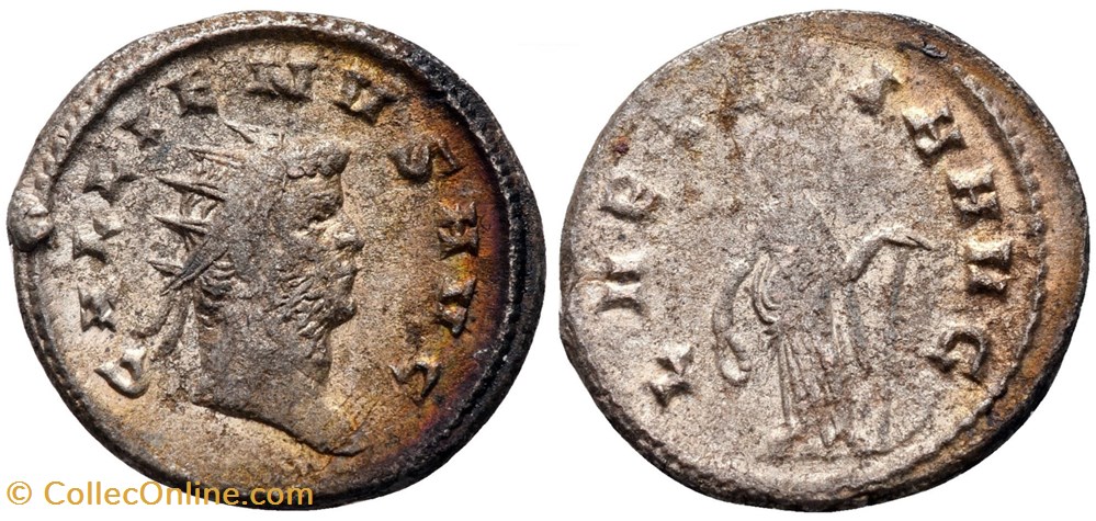 RC06010250 var1 - GALLIENVS - Sole Reign - Bi Antoninianvs - Mediolanvm - 260 a 268 moedas antigas romanos imperiais republicanos rc06010250 var1 gallienvs sole reign bi antoninianvs mediolanvm 260 a 268