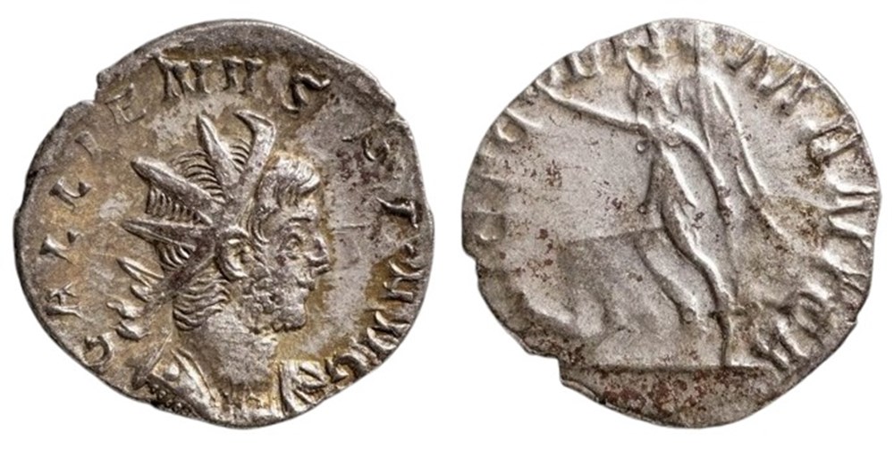 RC06010378 - GALLIENVS - Reino conjunto - Bi Antoninianvs - Colonia Agrippinensis - 257 AD moedas antigas romanos imperiais republicanos rc06010378 gallienvs reino conjunto bi antoninianvs colonia agrippinensis 257 ad