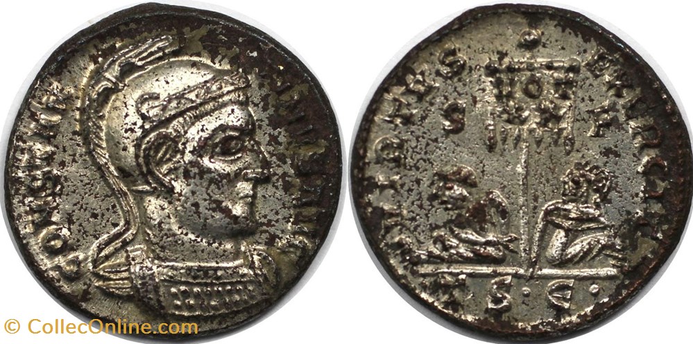 RC12016327 - CONSTANTINVS I Magno - Bi Centenionalis - THESSALONICA; 320 moedas antigas romanos imperiais republicanos rc12016327 constantinvs i magno bi centenionalis thessalonica 320