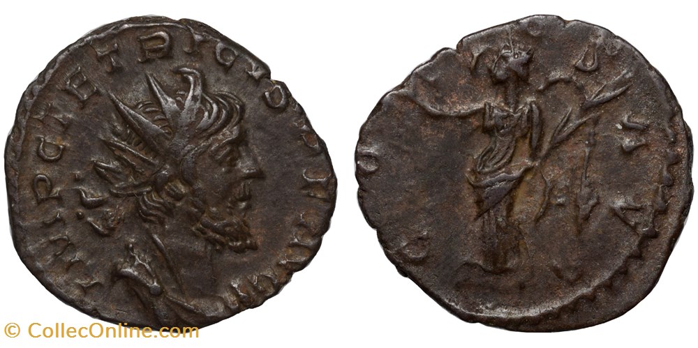 RC06011232 - TETRICVS I Avg - Bi Antoninianvs - Cologne; 272 AD moedas antigas romanos imperiais republicanos rc06011232 tetricvs i avg bi antoninianvs cologne 272 ad