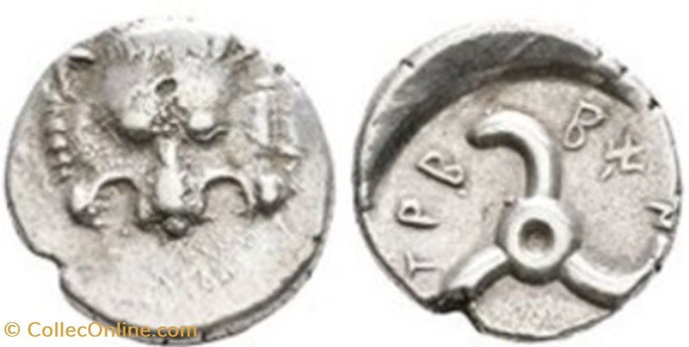 CJS0201010023 - Dynasts of Lycia - Time of Pericles - AR Tetrobol - 390/370 BC moedas antigas gregas cjs0201010023 dynasts of lycia time of pericles ar tetrobol 390 370 bc