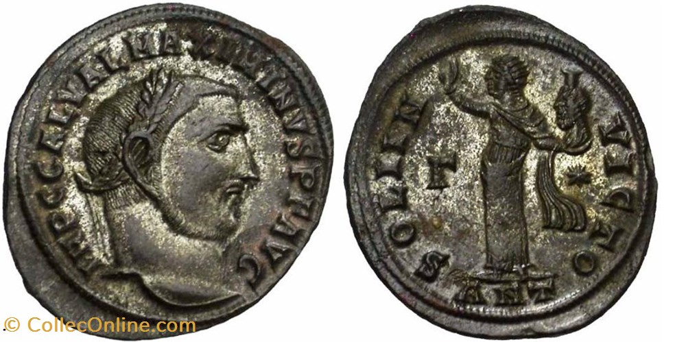 moedas antigas romanos imperiais e republicanos rc09014894 maximinvs ii daia avg bi follis antioch 312 ad