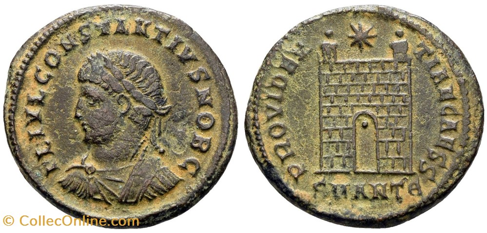 RC12017657 - CONSTANTIVS II Caesar - Bi Centenionalis; Antioch; 326 AD moedas antigas romanos imperiais republicanos rc12017657 constantivs ii caesar bi centenionalis antioch 326 ad