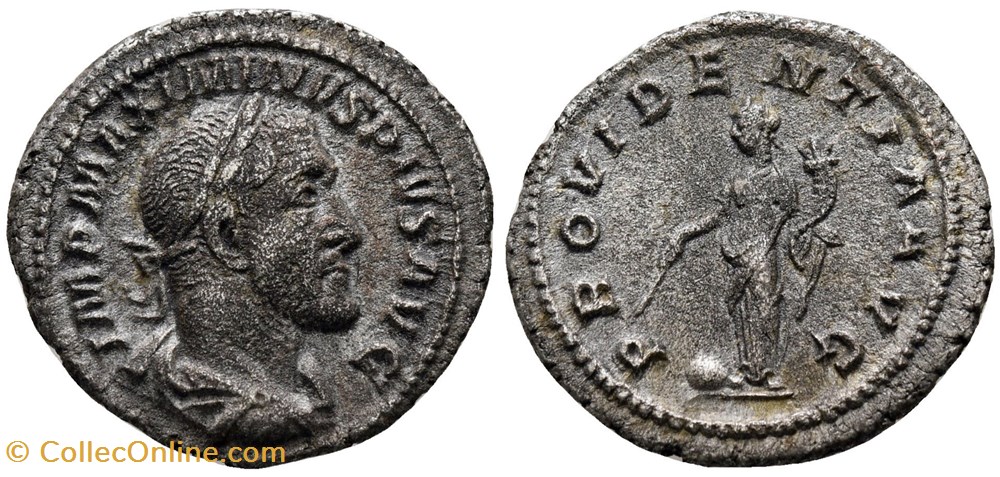 RC06008315 - MAXIMINVS I Thrax - AR Denario - Roma; 235 AD moedas antigas b romanos imperiais republicanos rc06008315 maximinvs i thrax ar denario roma 235 ad