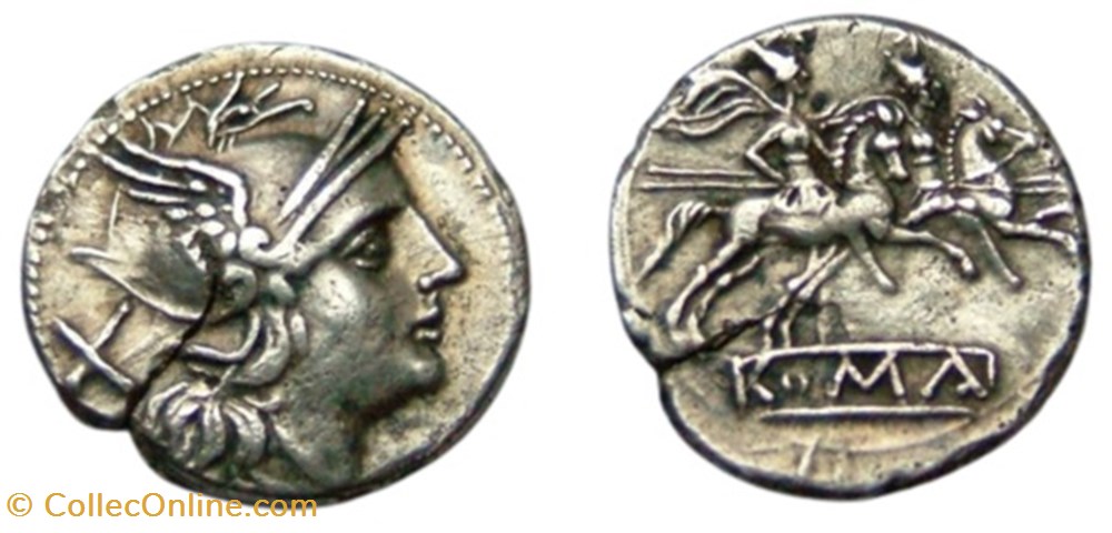 RA200038 - Denario Anonimo - Alta Republica moedas antigas romanos imperiais republicanos ra200038 denario anonimo alta republica
