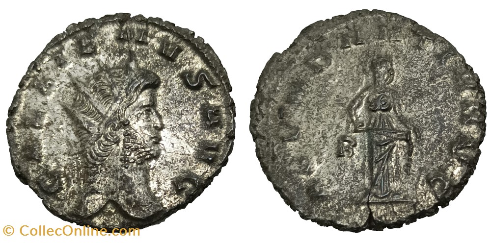 moedas antigas romanos imperiais republicanos rc06010164 gallienvs sole reign bi antoninianvs roma 265 267
