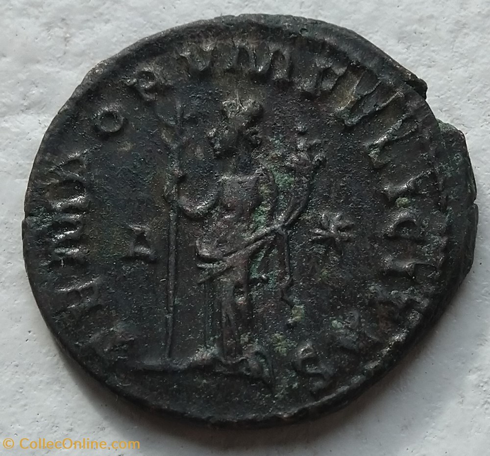 Tacitus, Antoninianus, RIC Va 65 D-star coins ancient roman republic imperial tacitus antoninianus ric va 65 d star