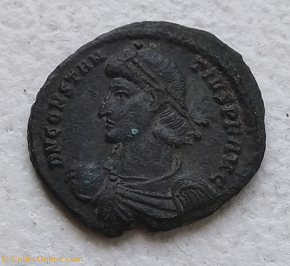 Constantius II, Maiorina, Constantinople, 348-351 coins ancient to roman republic imperial constantius ii maiorina constantinople 348 351