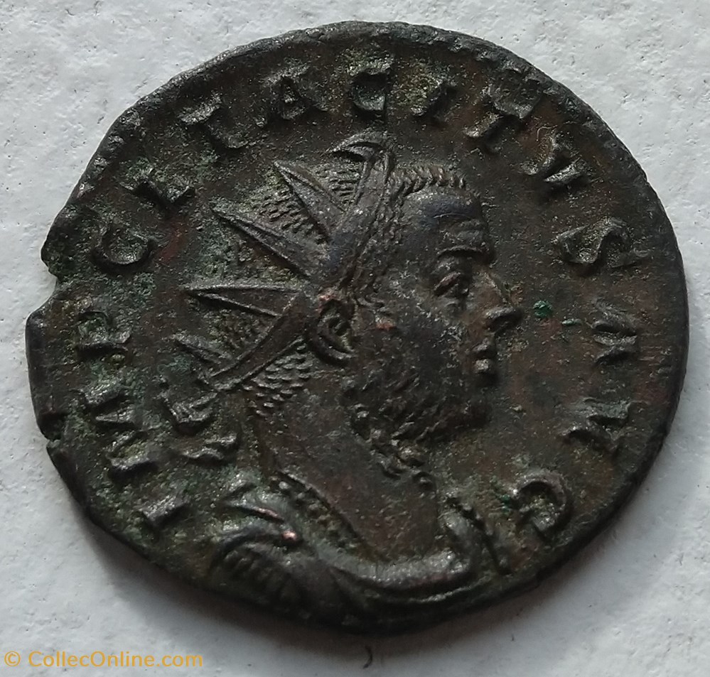 Tacitus, Antoninianus, RIC Va 65 D-star coins ancient roman republic imperial tacitus antoninianus ric va 65 d star
