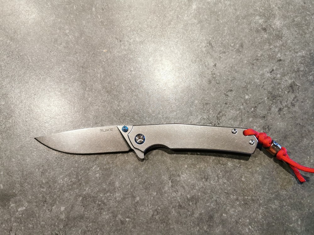 Ruike P801-SF Blue couteau de poche, Stonewashed finish couteaux poches ruike p801 sf blue couteau de poche stonewashed finish