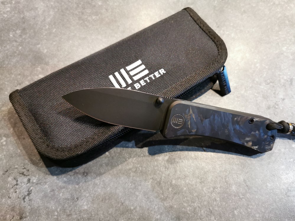 couteaux poches we knife banter 2004h marble carbonfiber de ben petersen design