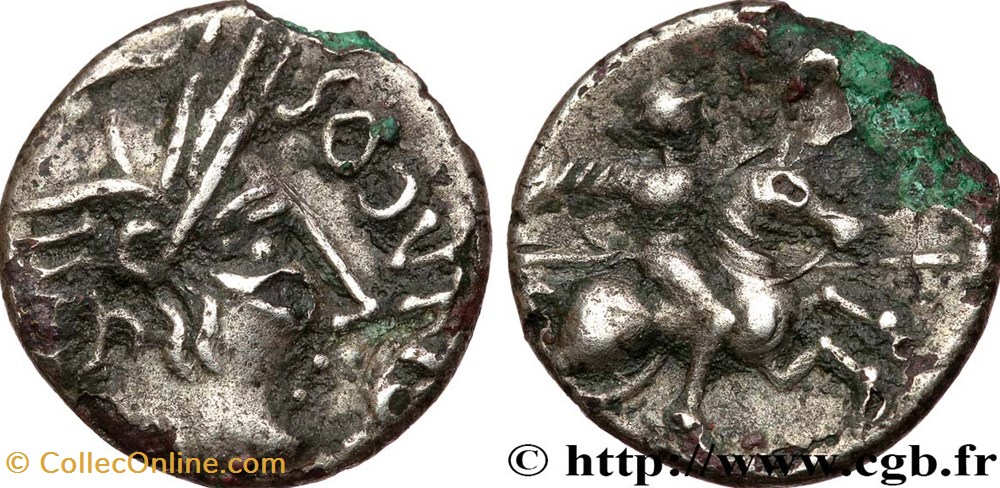 VALLEE DU RHONE (ALLOBROGES VAISON LA ROMAINE (84)) monnaies antiques celtes vallee du rhone allobroges vaison la romaine 84
