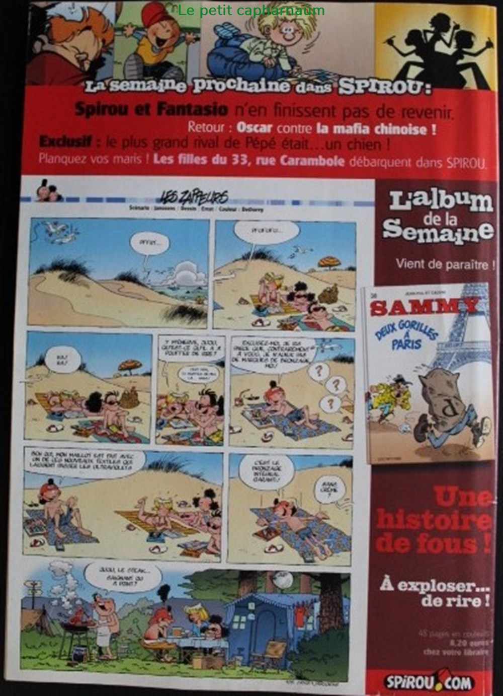 Spirou - 3446 - Couverture : Spirou livres bd revues spirou 3446 couverture spirou