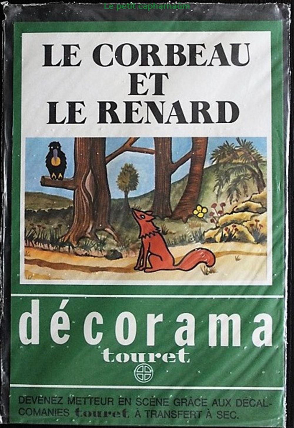 Décorama - Touret - Le corbeau et le renard divers decorations magnets autocollants decalcomanies decorama touret le corbeau et le renard