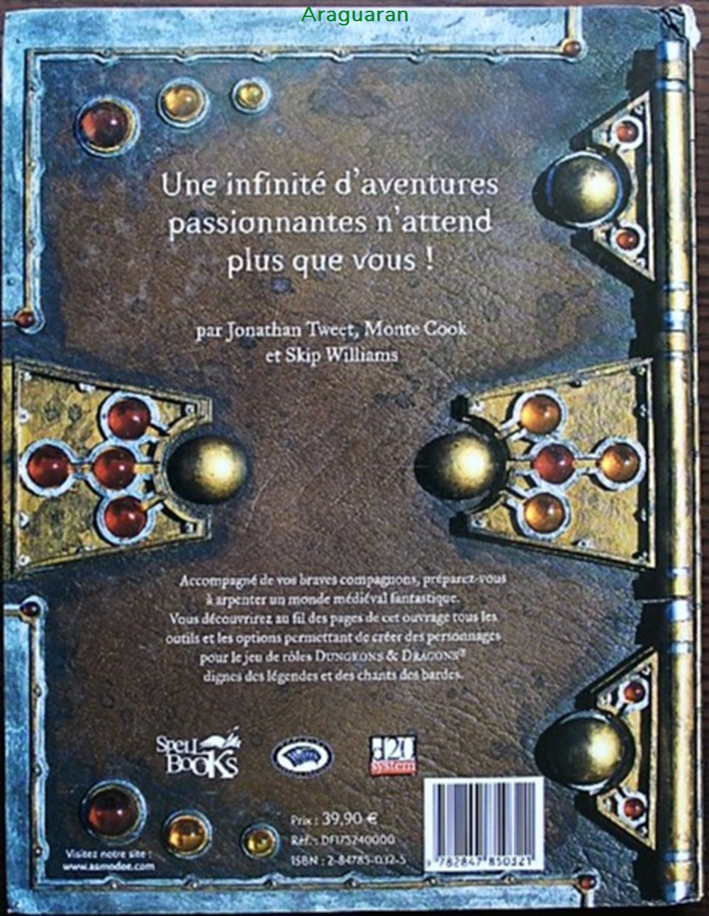 Jeu de rôle - D&D3 - Manuel des joueurs 3.5 jeux societe jouets roles jeu de role d d3 manuel des joueurs 3 5