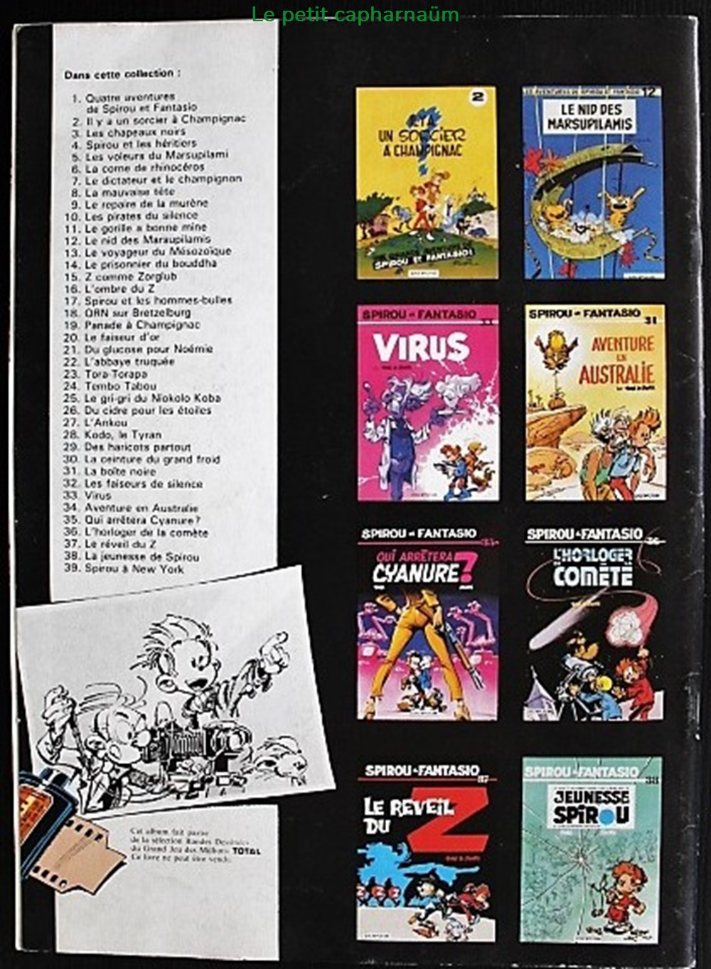Spirou et Fantasio - 39 - Spirou à New York - Rééd. Publicitaire Total 1988 livres bd revues bandes dessinees spirou et fantasio 39 spirou a new york reed publicitaire total 1988