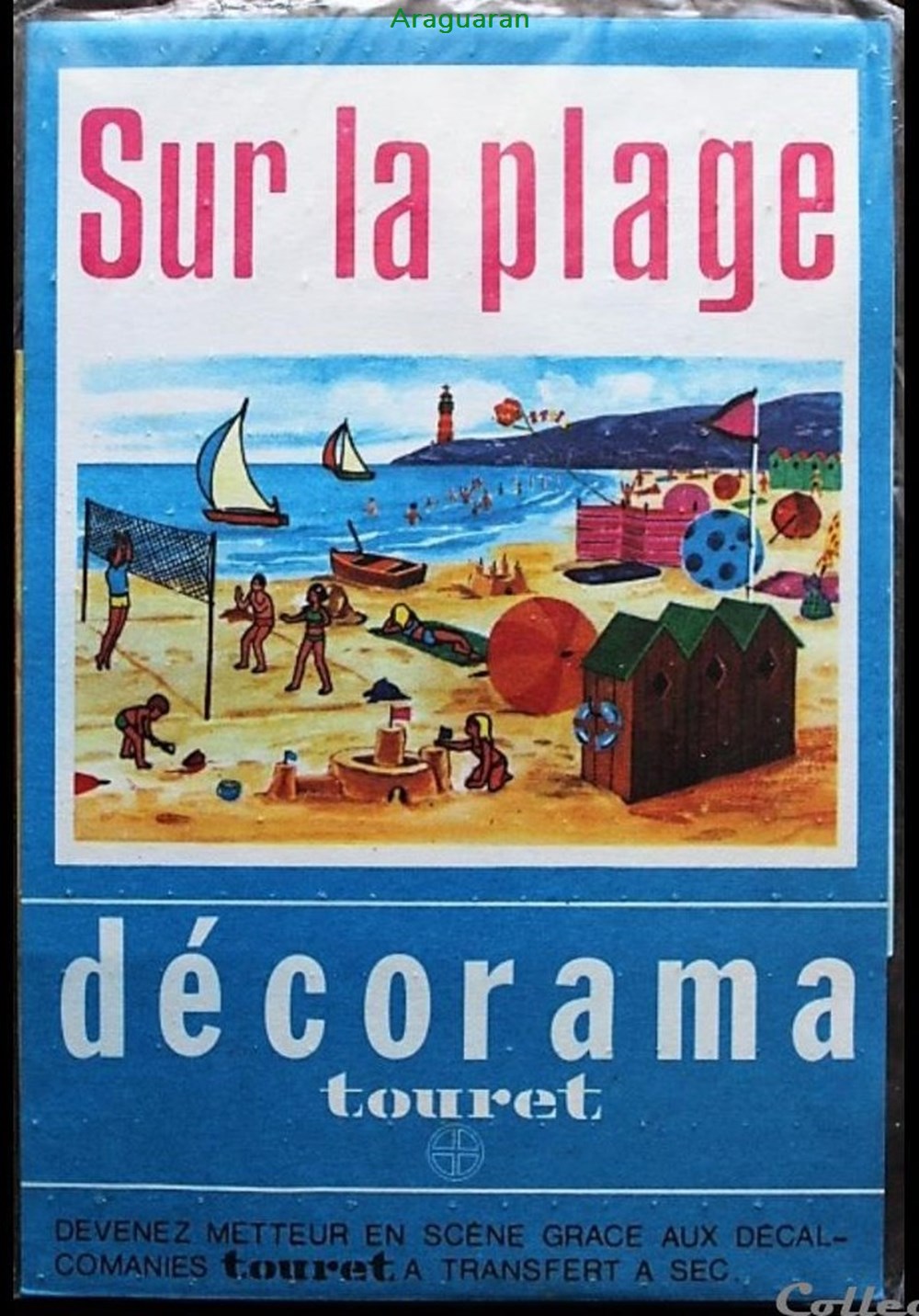 Décorama - Touret - Sur la plage divers decorations magnets autocollants decalcomanies decorama touret sur la plage