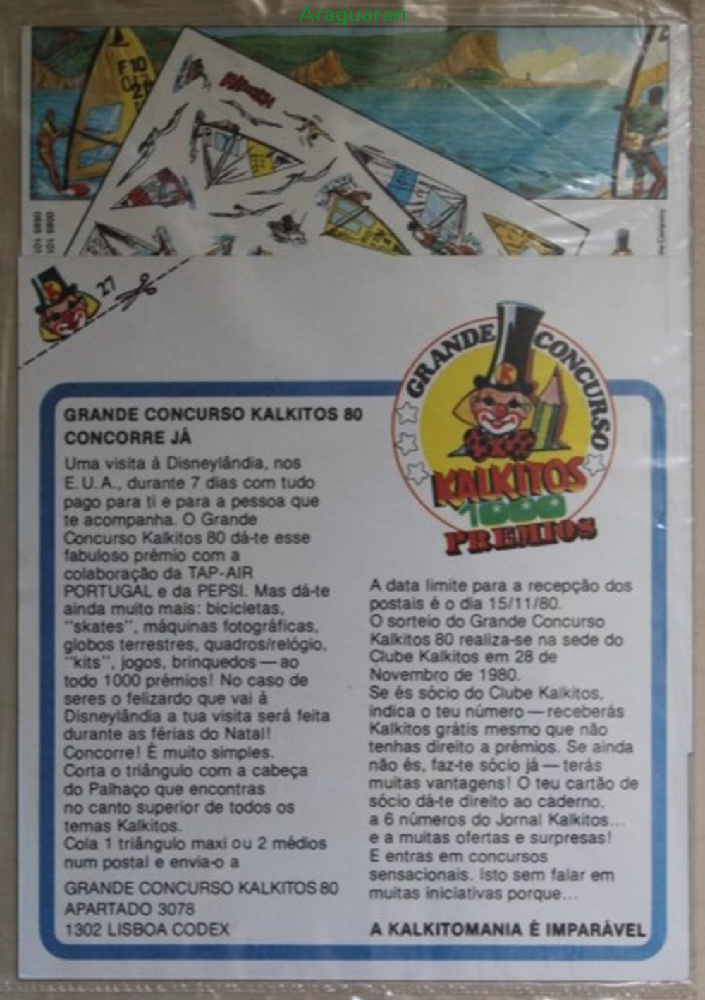 Décorama - Kalkitos - Planche à voile (La) divers decorations magnets autocollants decalcomanies decorama kalkitos planche a voile la