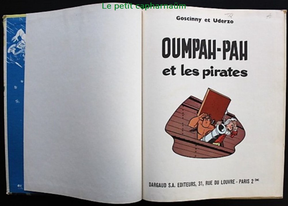 Oumpah-Pah - 02 - Oumpah-Pah et les pirates - Rééd. 1962 5 livres bd revues bandes dessinees oumpah pah 02 oumpah pah et les pirates reed 1962