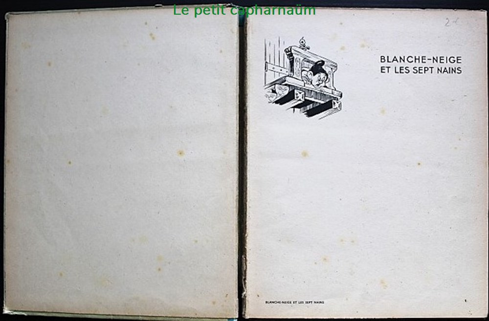 Livre illustré - 001 - Blanche Neige et les sept nains - Rééd. Hachette 1948 3 livres bd revues livre illustre 001 blanche neige et les sept nains reed hachette 1948