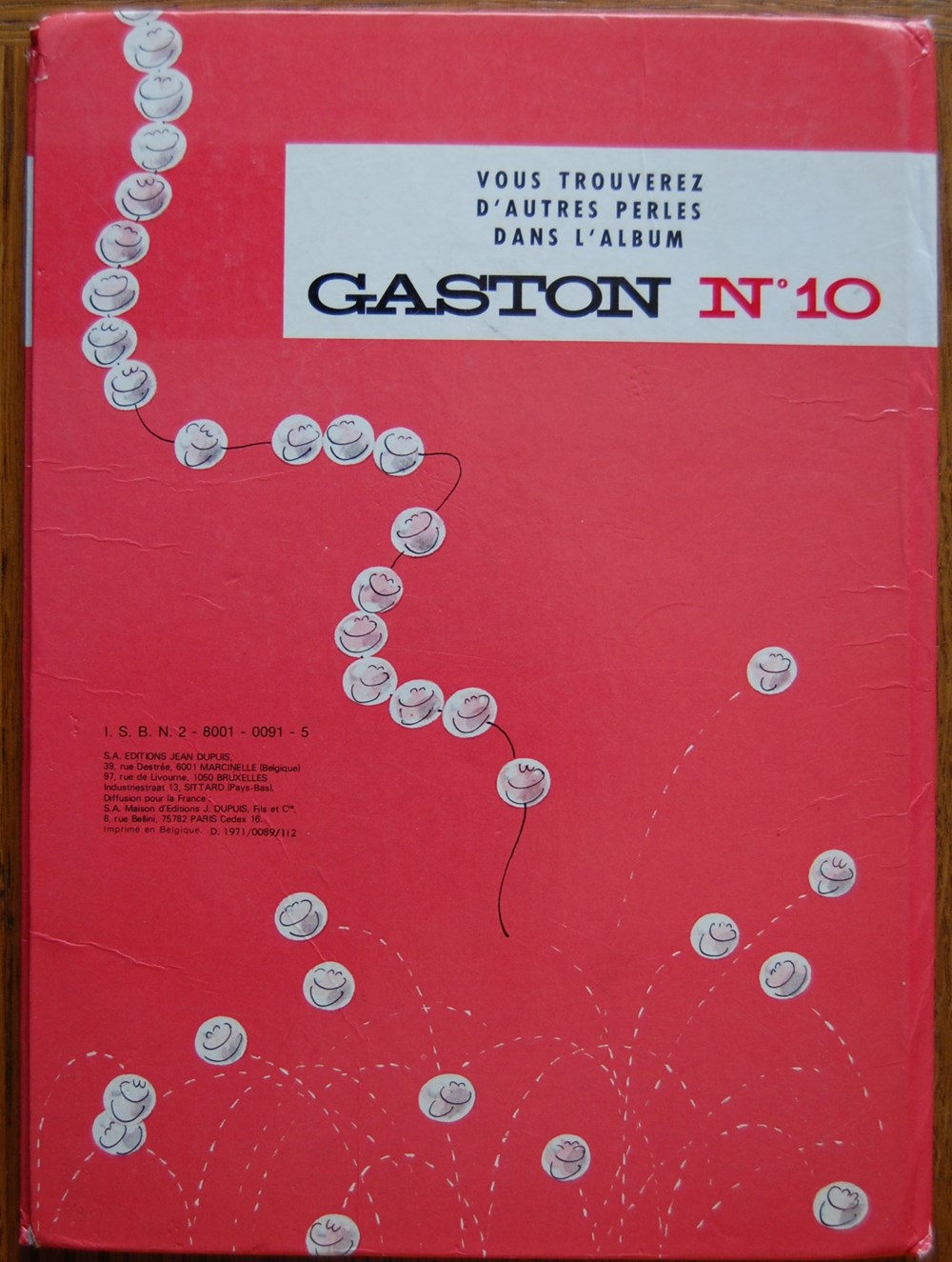 livres bd revues bandes dessinees gaston 09 le cas lagaffe reed 1977